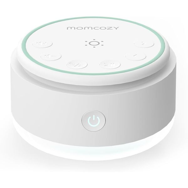 Momcozy Sound Machine for Baby, 20 Soothing Sounds & Touch Light Portable White Noise with Sleeping Timer and Memory, Ideal Travel Companion & Nursery Must-Have, Outing