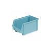 Light Blue Hang and Stack Bin,9-1/2"L x 5-3/4"W x 5"H