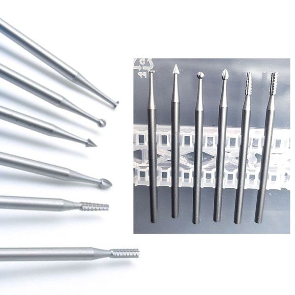 Natury Nails Set of 6 Tungsten Carbide Nail Turner Cutter Router Bit Russian Manicure Pedicure