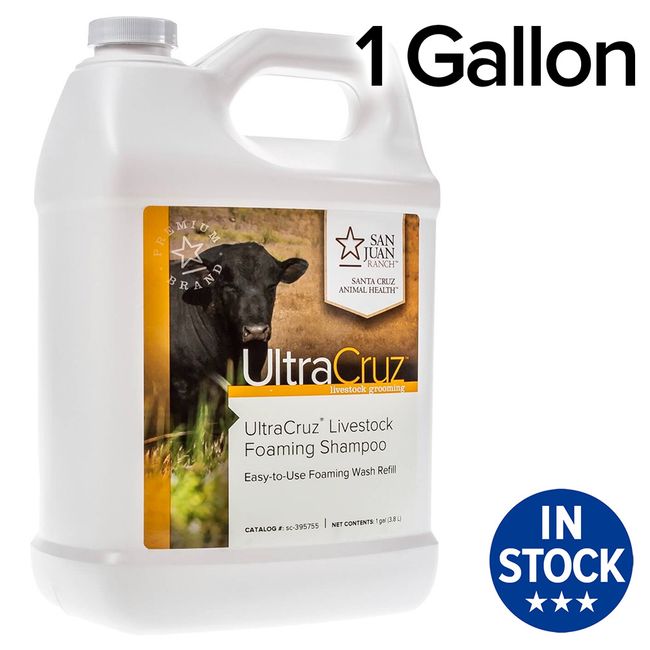 UltraCruz Livestock Foaming Shampoo, 1 Gallon Refill