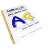 LABELS4U 50 Sheets A4, 40 Labels per Sheet, Size 45.7 x 25.4mm (2000 Labels)