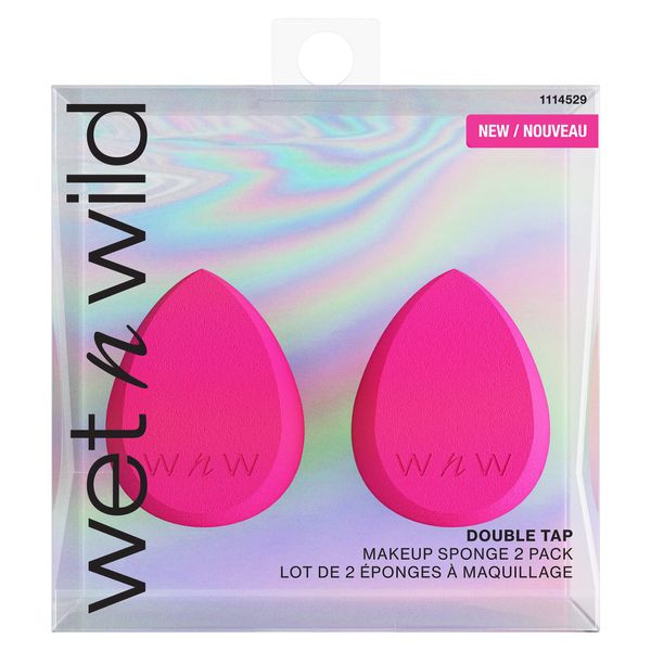 Wet n Wild Double Tap Makeup Sponge 2 Pack Pink 1114529