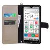 wisers Easy Smartphone 3 A205KC Compatible Notebook Type Smartphone Case (Gold) with 2 Straps (Hand Strap/Neck Strap)