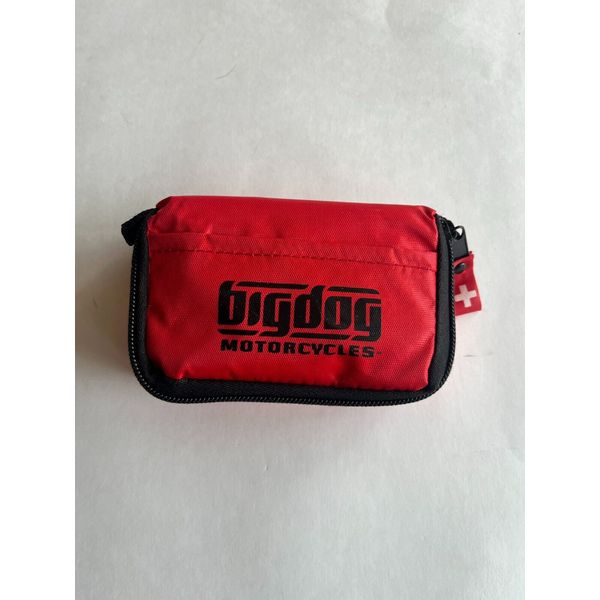 BIG DOG MOTORCYCLES 20 PC FIRST AID KIT BASIC CUSTOMIZE PORTABLE MEDICAL W/ LOGO