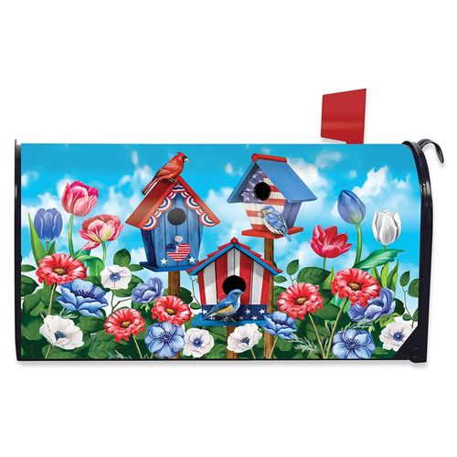 Briarwood Lane Mailbox Cover - Standard Size - American Birdhouses Summer Magnetic for Summer Mailbox Cover
