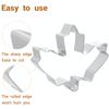 JOB JOL Fall Leaf Cookie Cutters 4 PCS, 3.5'' to 4''