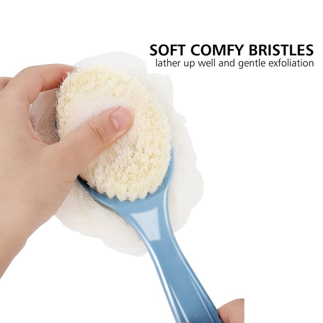 Helping Hand Comfi-Grip Foot Scrub Sponge : long handle toe and