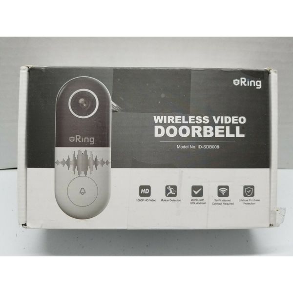 eRing Video Doorbell with WiFi, Motion Detection1080p