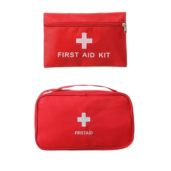 harukita First Aid Bag, Medicine Storage Pouch, First Aid Bag, Household Medical Bag, Convenient Storage, Portable, Waterproof, Medical Pouch, First Aid Kit, Red, a, Minimalist