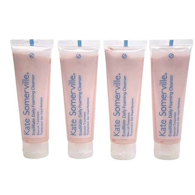 Kate Somerville Eradikate Daily Foaming Cleanser 1 oz (4 Pack) Old Stock READ