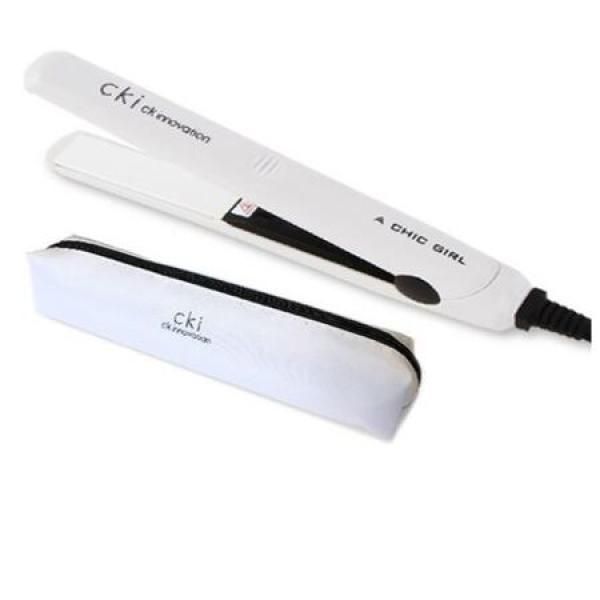 CKI Portable Mini Curling Iron CKI-0700 + Exclusive Pouch, White_MC