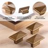 CILEYTION 10-Piece Cabinet Knobs - Antique Brass Cupboard & Drawer Handles