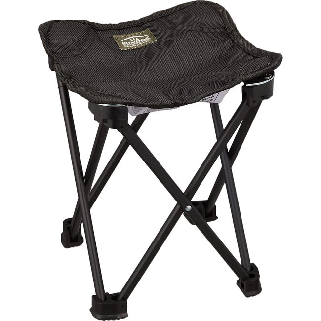 BUNDOK BD-155BK Mini Aluminum Stool, Black, Storage Case Included, Compact Chair, Small