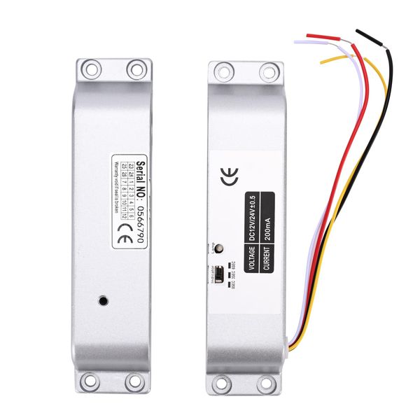 Electric Drop Bolt Lock NC Mode Fail Safe DC 12V Electronic Bolt Door Lock for Access Control System with Time Delay