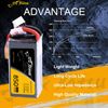 TATTU 850mAh 11.1V 45C 3S LiPo Battery Pack with XT30 Plug(2 Pcs)