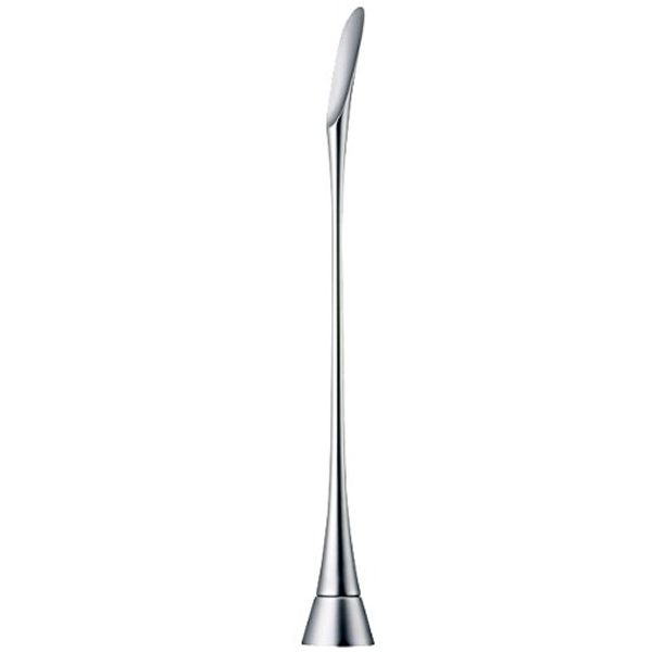 J Pulse Designer Shoe Horn, Long Shoe Horn with Stand, Stylish for Entrance Areas - silver