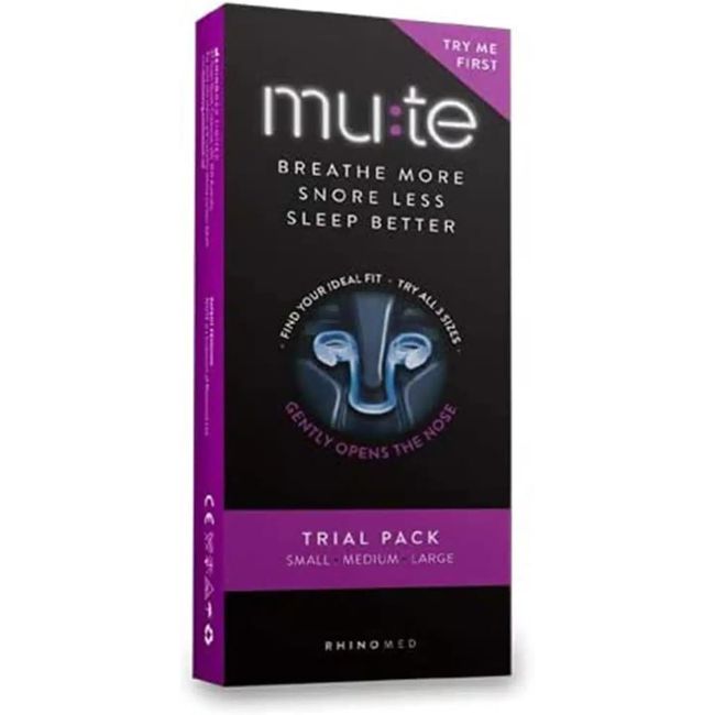 Mute Nasal Dilator for Snore Reduction - Improve Airflow - Comfortable Nose Vent