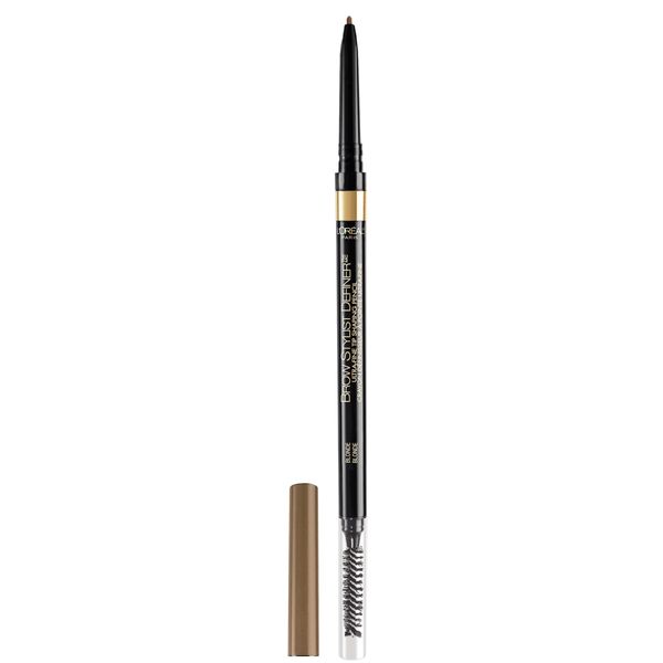 L'Oreal Paris Makeup Brow Stylist Definer Waterproof Eyebrow Pencil, Ultra-Fine Mechanical Pencil, Draws Tiny Brow Hairs and Fills in Sparse Areas and Gaps, Blonde, 0.003 Ounce (Pack of 1)