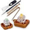 2 in 1 Switch Opener with Switch Puller, Switch Clamp, Button Puller for Custom Cherry Gateron Mechanical Keyboard Switches (Switch Opener Set)