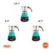 Imusa 3 or 2cup Electric Espresso Maker, Teal