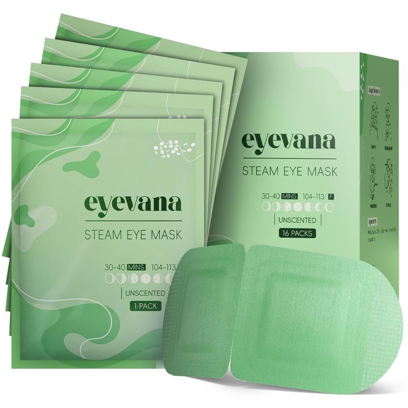 eyevana, 16 Packs Steam Eye Mask, Extra Deep Heat for Dry Eyes, Fast ...