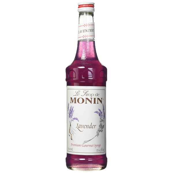 Monin - Lavender Syrup, Aromatic and Floral, Natural Flavors, Great for Cocktails, Lemonades, and Sodas, Non-GMO, Gluten-Free (750 ml)