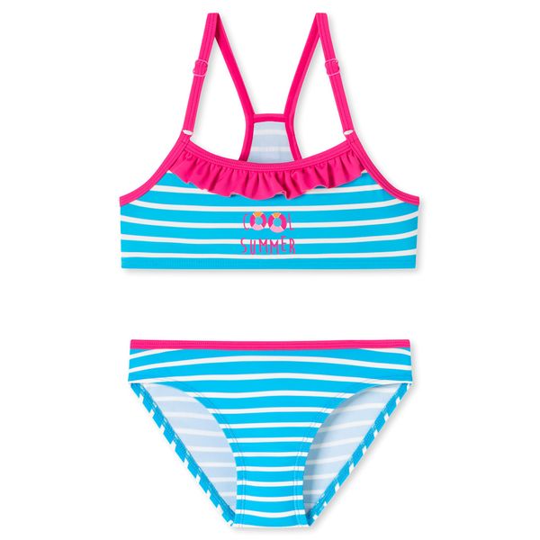 Schiesser Girls Bustier Bikini Set, lightblue