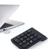 Techson Numeric Keypad with 18 Keys, Wireless Number Pad with 2.4G USB Receiver, Slim Compact for Laptop Notebook Desktop PC Windows