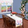 Grelucgo Embroidered Easter Bunny Table Runner (13 x 54 inch)