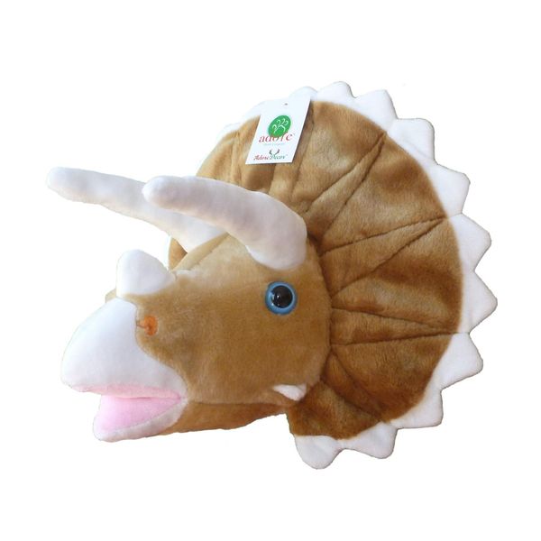 Adore 13" Denver The Triceratops Dinosaur Stuffed Animal Plush Walltoy Wall Mount