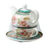 Grace Teaware Porcelain 4-Piece Tea For One (Emperor Garden)