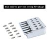 OVSAL Brass 6 String Locking Nut Guitar Bridge String Locks for Headless Electric Guitar Replacement Parts （Chrome)