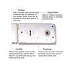 Rim Sashlock Satin Chrome Surface Mounted Lock 140 x 85mm