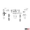 Carbon Look Dashboard Console Trim Kit for VW Jetta A4 2000-2005 25 Pcs