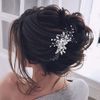 Unicra Crystal Bride Wedding Hair Comb Siver Bridal Hair Accessories Rhinestone Headpiece for Women and Girls