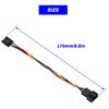 Create idea 2 Pcs 5 Pin To 4 Pin Fan Adapter Converter Extension Cable Dedicated Fan Interface Conversion Line Compatible With Dell Computer PC