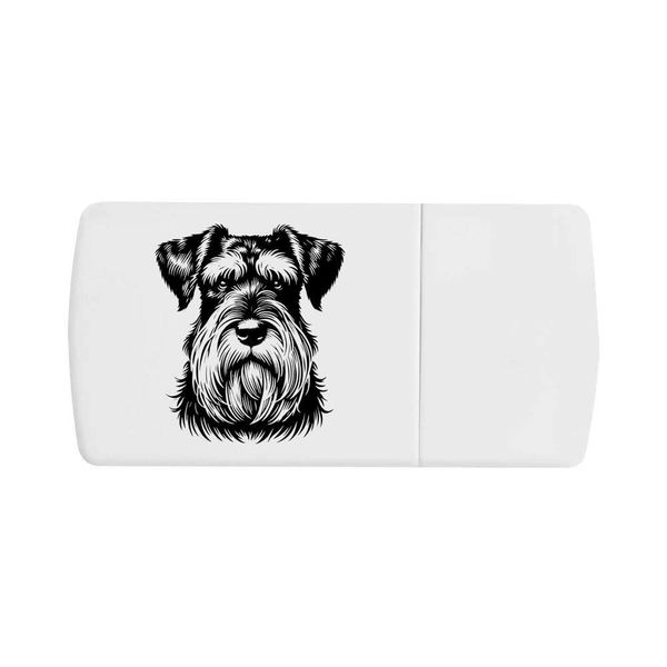 'Giant Schnauzer' Pill Box with Tablet Splitter (PI00030070)