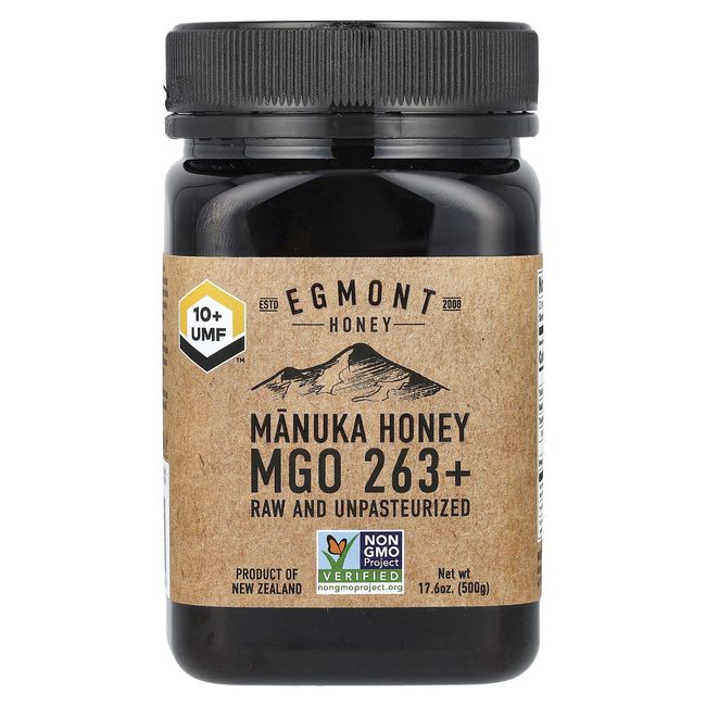 Manuka Honey, Raw And Unpasteurized, MGO 263+, 17.6 oz (500 g)