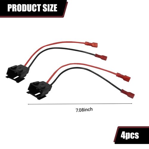 YYTQP 4 PCS Door Speaker Wiring Harness, PC2-821 Audio Speaker Wire Cable Compatible with Peugeot Citroen C2 1999-2015 Speakers Adapter Connector Adaptor Plug