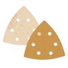 24 Triangle Sanding Sheets, 4 Each 60 80 120 180 240 320 Grit 6 Hole Hook & Loop