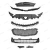 8PC For Malibu 2014 2015 Bumper Radiator Cover Upper Lower Chrome Grille  Kit