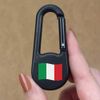 Azeeda 'Waving Italian Flag' Compass Keyring (KC00029413)
