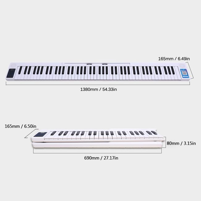 usb midi controller digital piano 88 key Flexible fold professional  elctronic piano keyboard