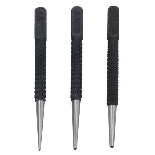 Centre Punch/Dot Marking 3pc Metal Marking Centre Wood Scribe Nail TE249