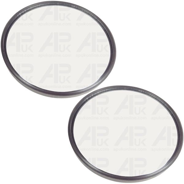 Pair Universal 165mm Round Convex Mirror Head & Arm Replacement for Bus Van HGV Plant Loader