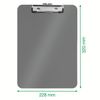 Leitz 39710095 A4 Clipboard, Rigid Plastic, WOW Range, Black