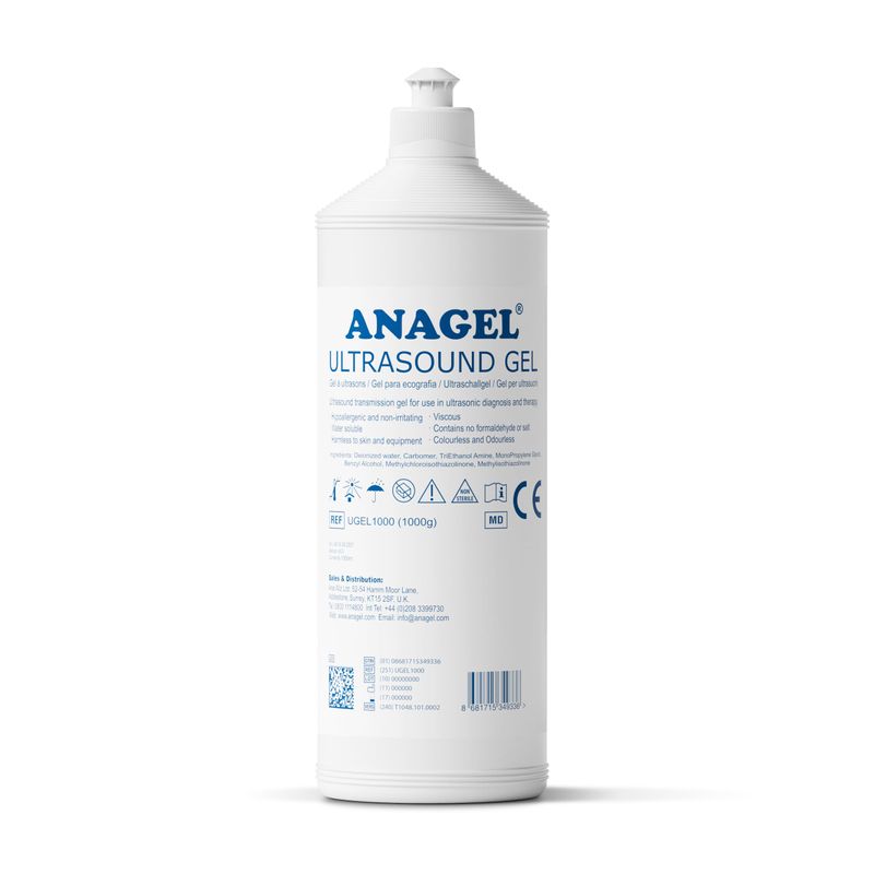 Anagel Fetal Doppler Colourless Ultrasound Gel 1L - Online Marketplace ...