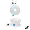 Beadsmith XTL-6103 No Tangle Flexible Plastic Thread Bobbins for Kumihimo or Macrame, 1-7/8-Inch, 8-Pack