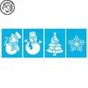 Pack of 4 Stencils Winter 15x10 cm