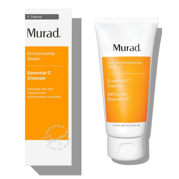 Murad Essential-C Facial Cleanser - Environmental Shield Foaming Gel - Vitamin & Antioxidant Rich Treatment Backed by Science, 2 Fl Oz